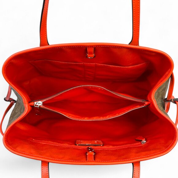 Coach Signature Coated Canvas Drawstring Carryall Bag - Picture 16 of 16